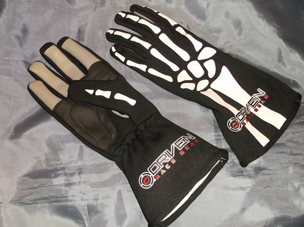 Drag Racing Gloves /skull bones fireproof/SFI nomex drivers racing Gloves $69 